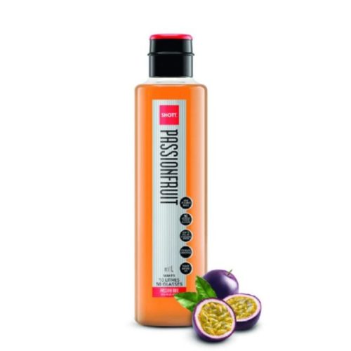 An image of the SHOTT passionfruit SYRUP.