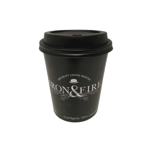 An image of Iron & Fire coffee cups.