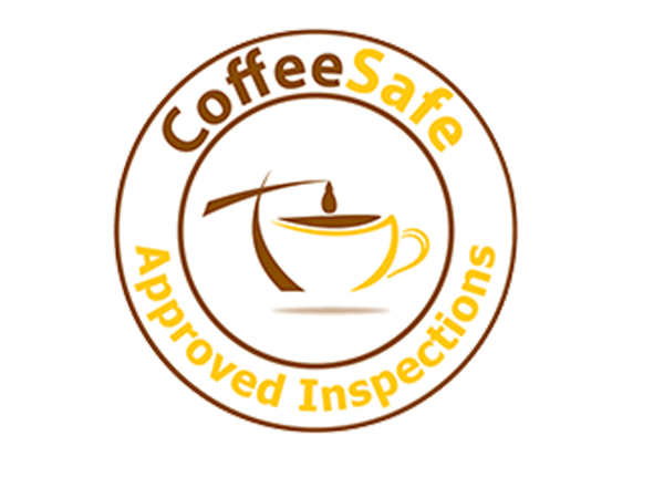 An image of Coffee Safe Approved Inspections logo.