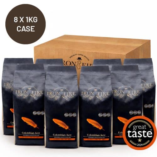 Case of 8 1kg bags of Colombian coffee beans