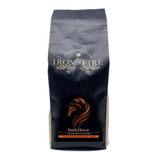 1kg bag of dark roast coffee