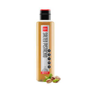 An image of a SHOTT salted pistachio syrup bottle