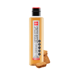 An image of a SHOTT spiced biscuit syrup bottle
